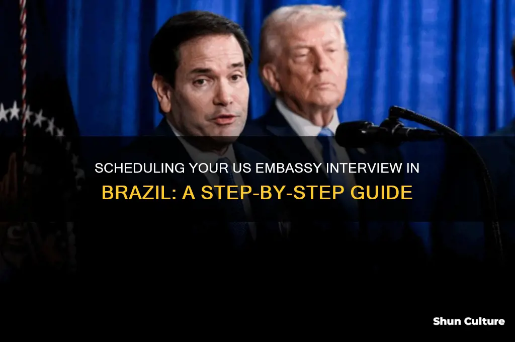 how to schedule the interview with us embassy in brazil
