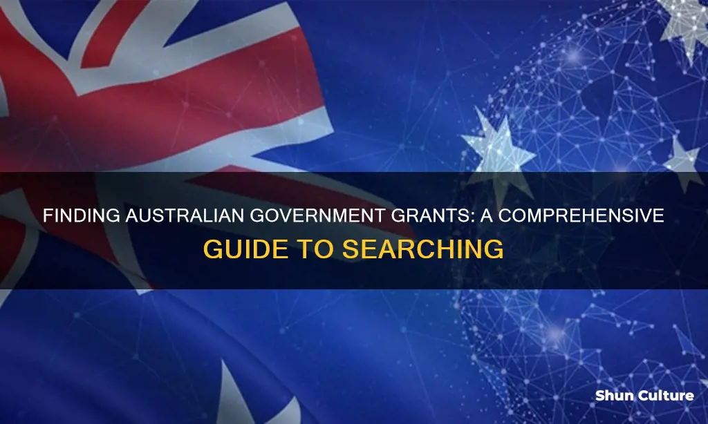 how to search for australian government grant