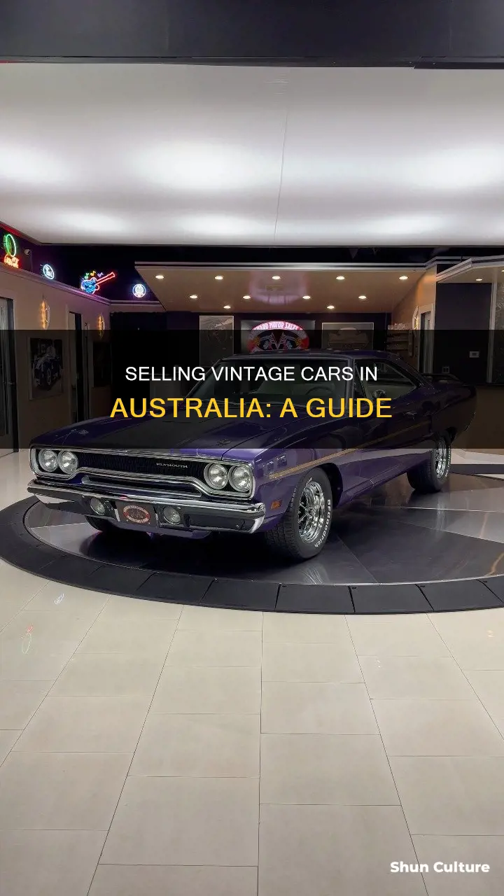 how to sell a vintage car in australia