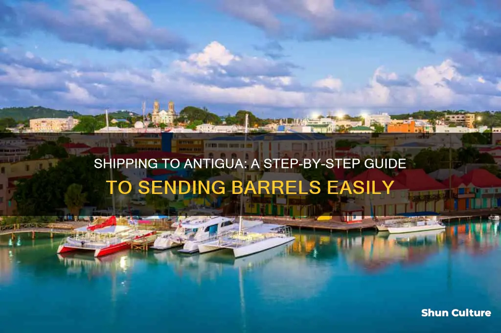 how to send a barrel to antigua