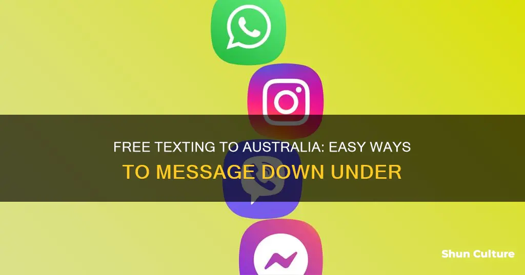 how to send a free text message to australia
