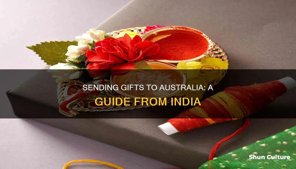 how to send a gift to australia from india