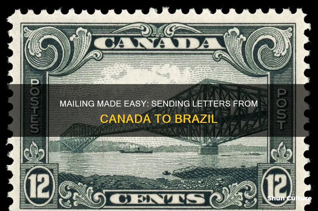 how to send a letter from canada to brazil