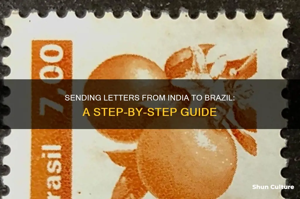 how to send a letter from india to brazil