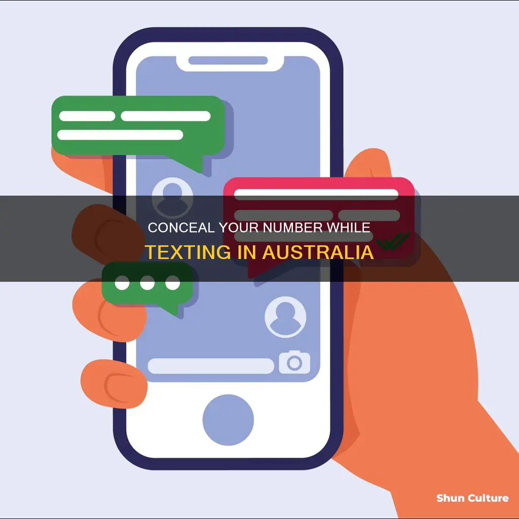 how to send a text with a private number australia