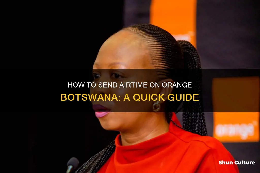 how to send airtime on orange botswana