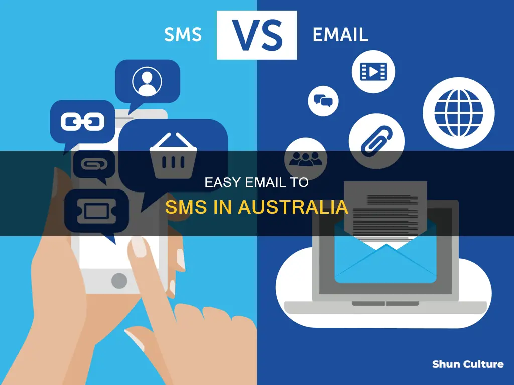 how to send an email to a mobile number australia