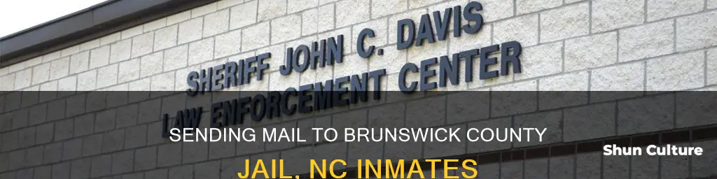 how to send an inmate mail brunswick county jail nc