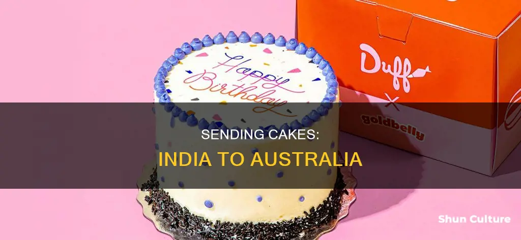 how to send cake to australia from india