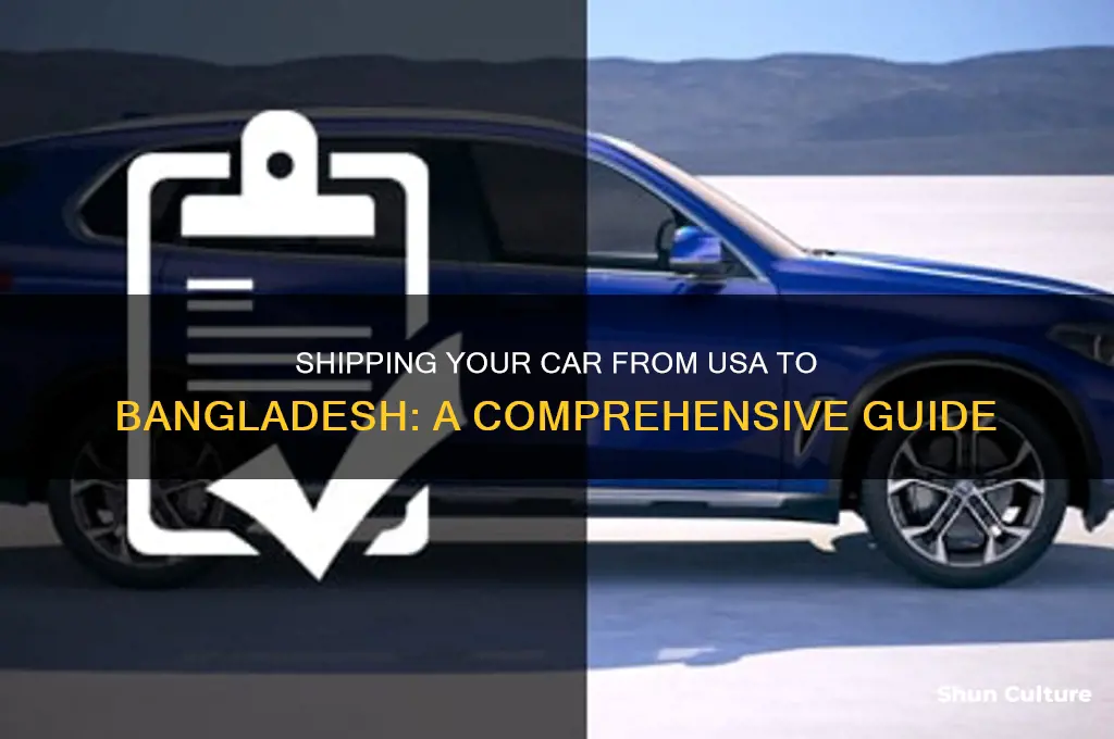how to send car from usa to bangladesh