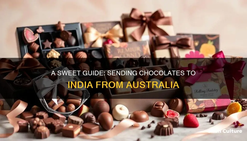 how to send chocolate to india from australia