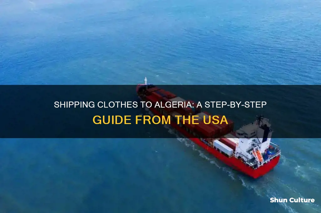 how to send clothes to algeria from the usa