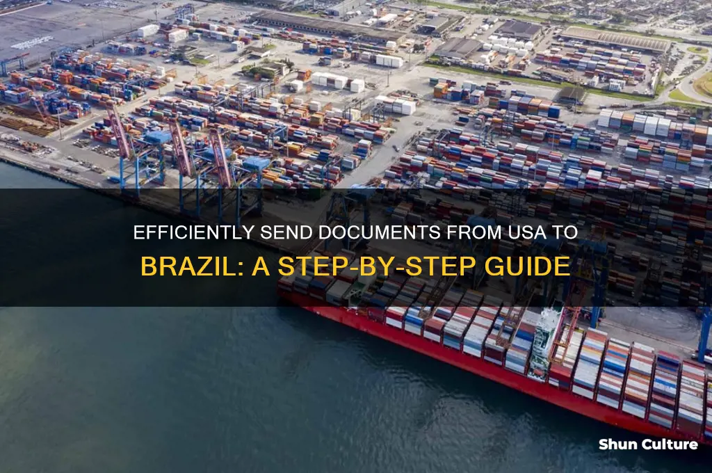 how to send documents from usa to brazil