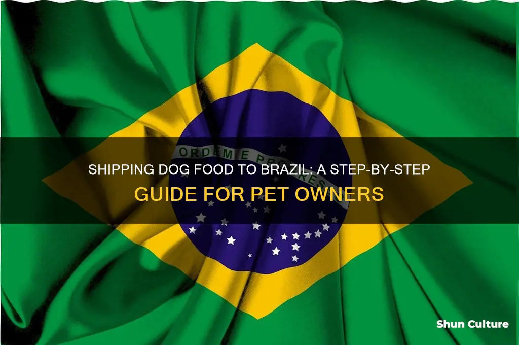 how to send dog food to brazil