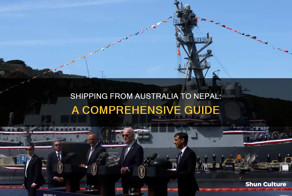 how to send goods from australia to nepal