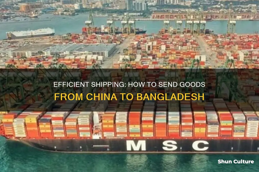 how to send goods from china to bangladesh
