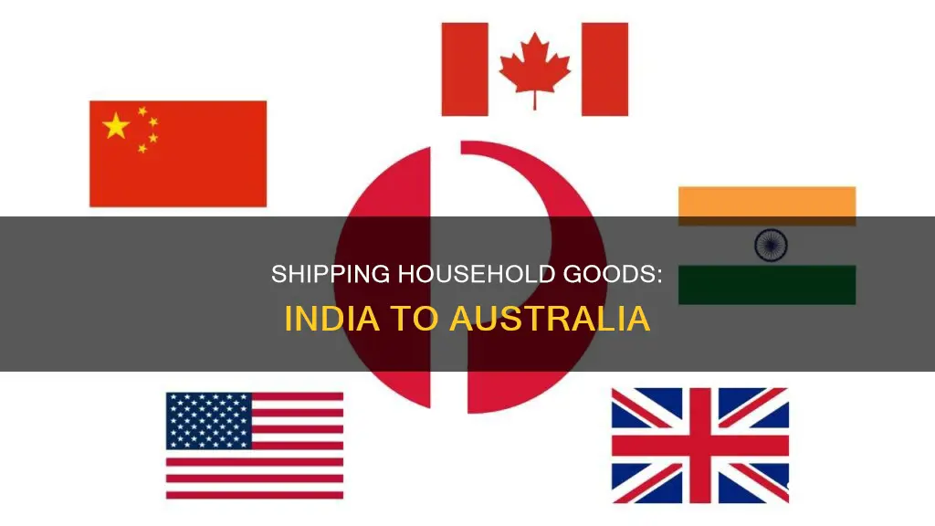 how to send household items from india to australia