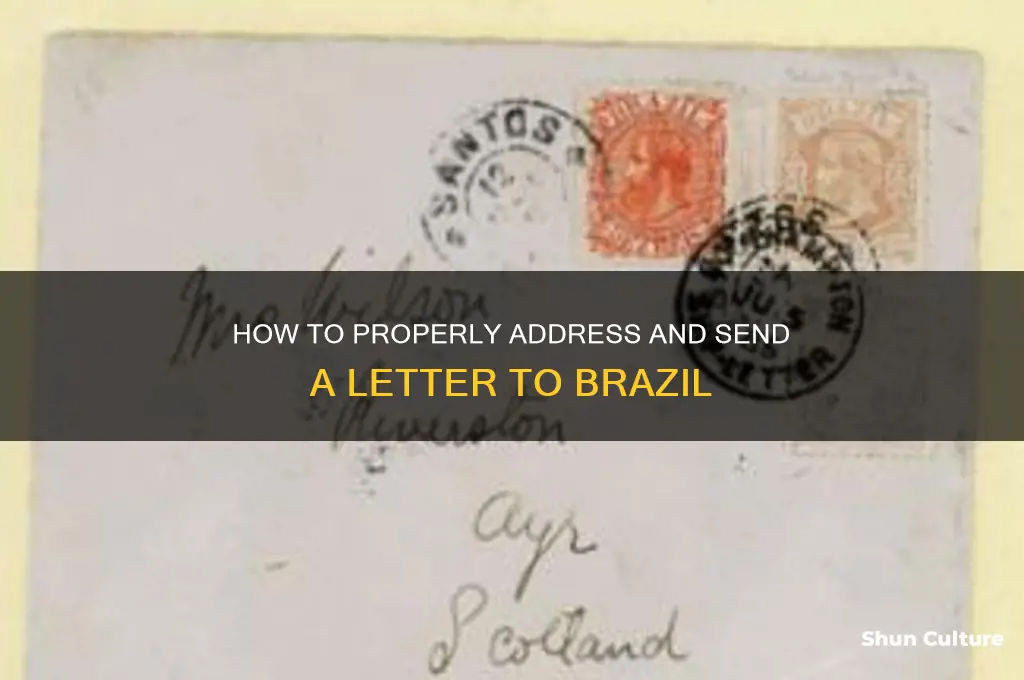 how to send letter to brazil envelop