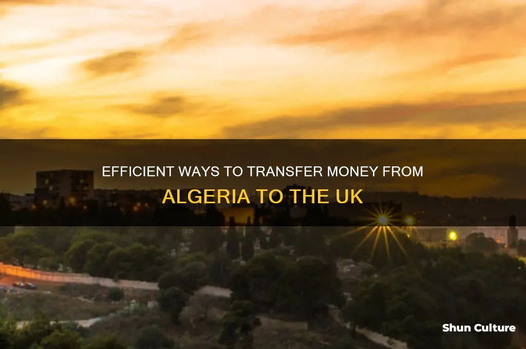 how to send money from algeria to uk