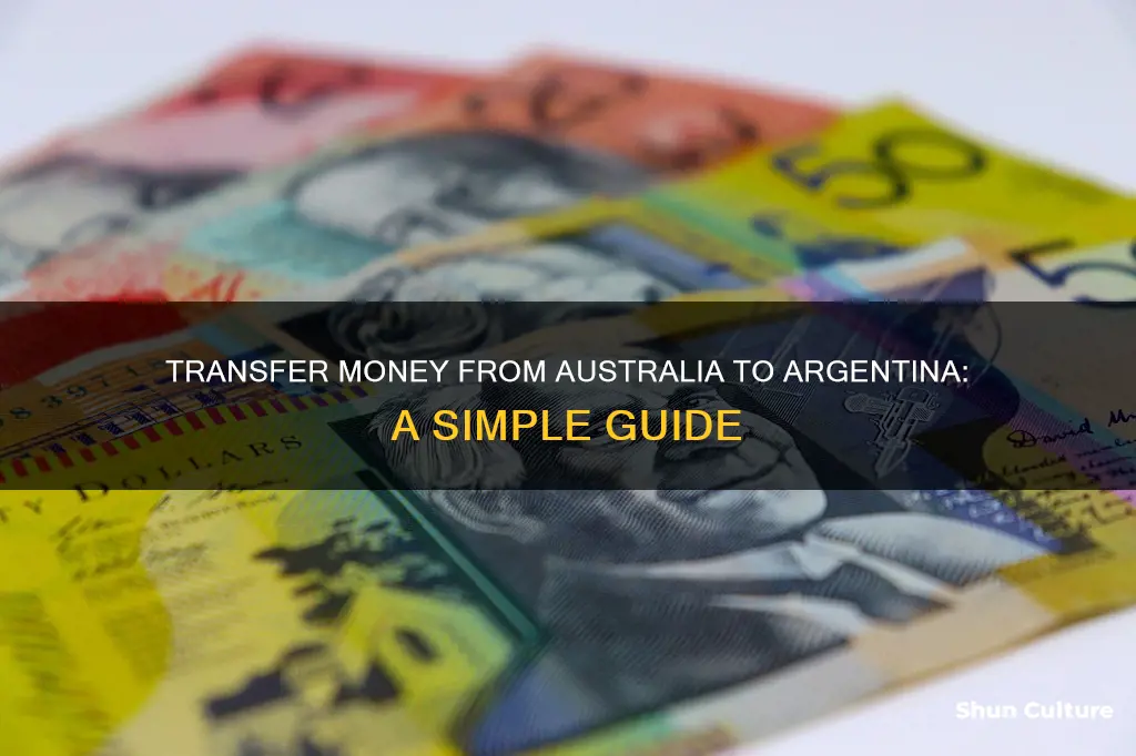 how to send money from australia to argentina