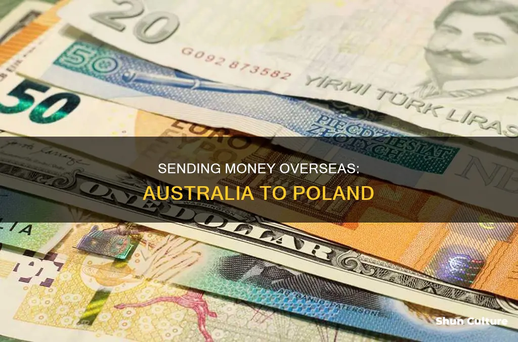 how to send money from australia to poland