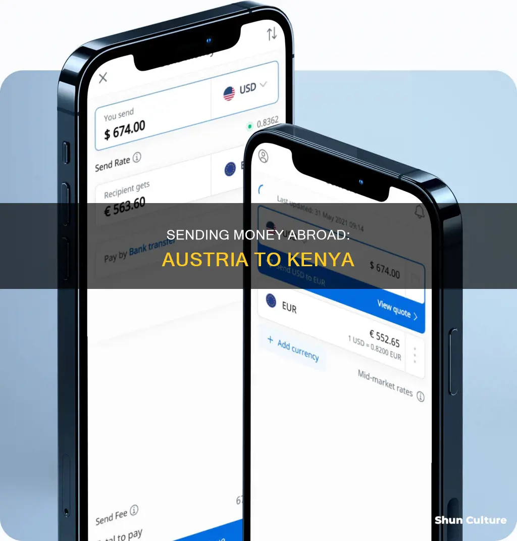 how to send money from austria to kenya