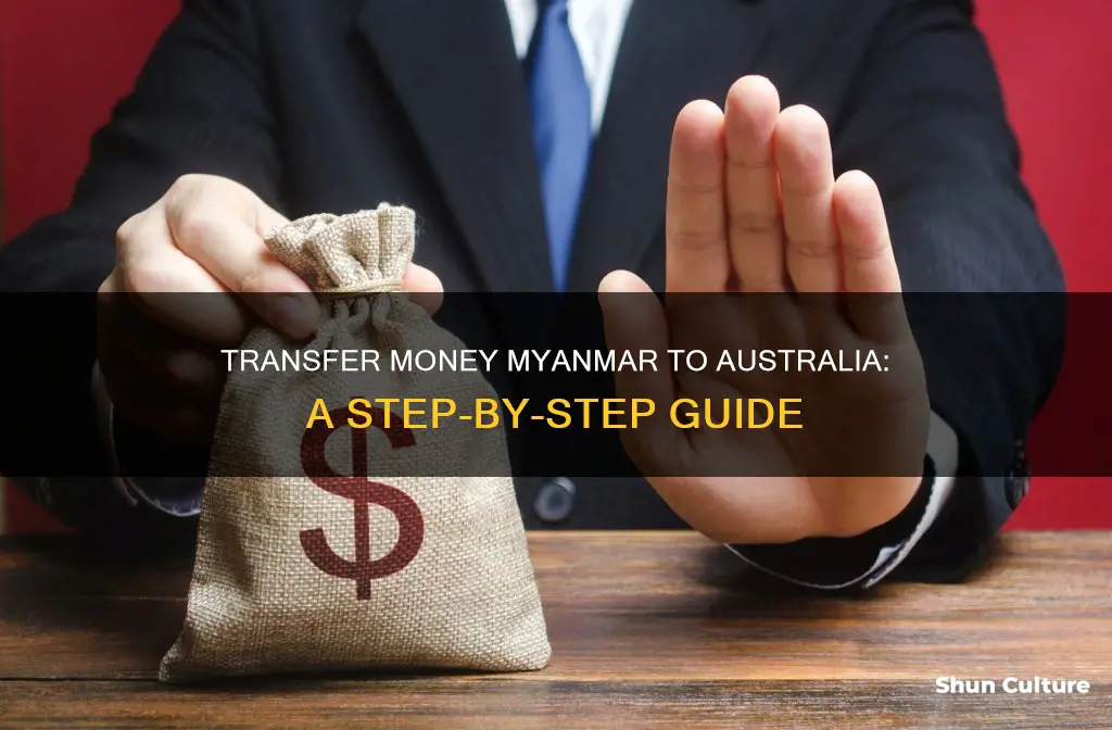how to send money from myanmar to australia