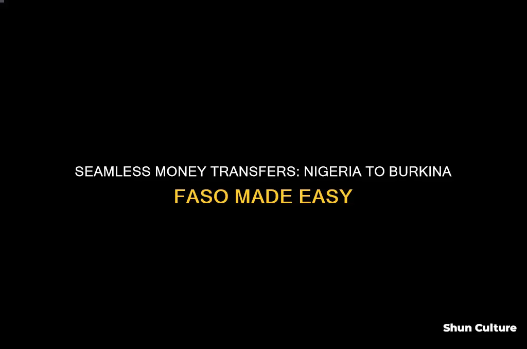 how to send money from nigeria to burkina faso