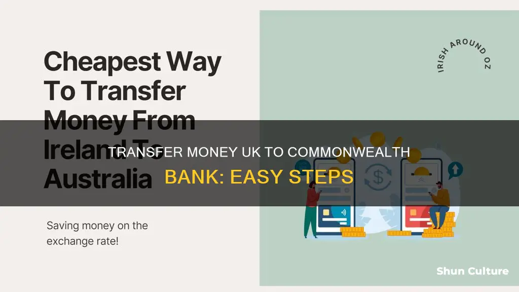 how to send money from uk to commonwealth bank australia