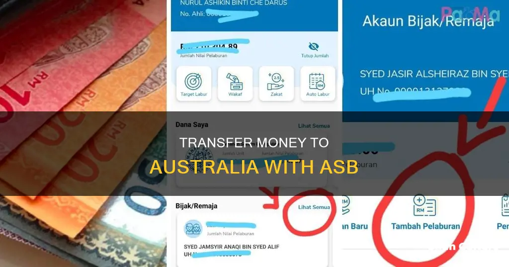 how to send money to australia asb