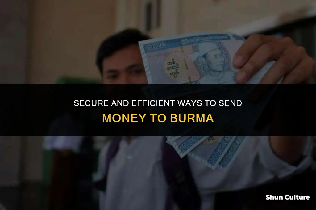 how to send money to burma