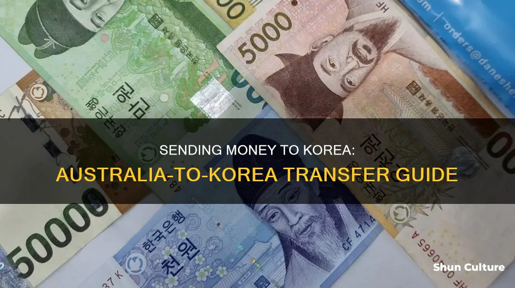 how to send money to korea from australia