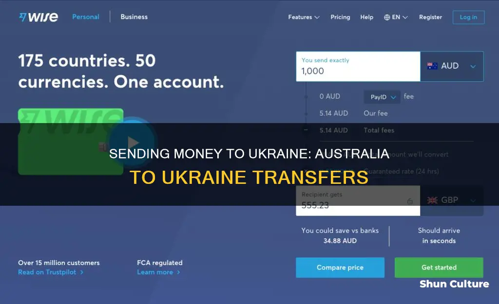 how to send money to ukraine from australia