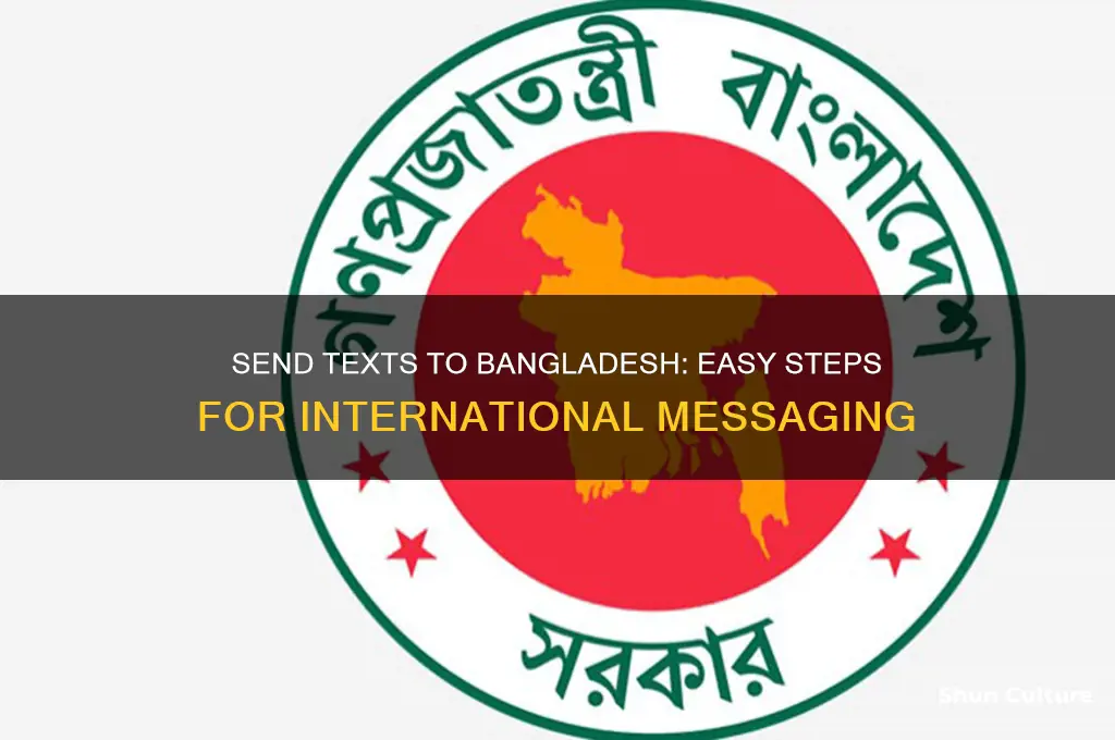 how to send text messages to bangladesh