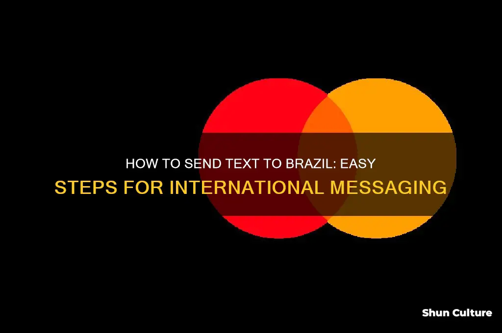 how to send text to brazil