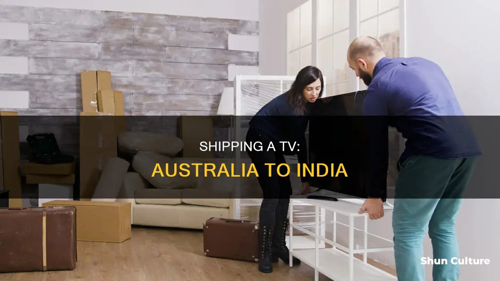 how to send tv to india from australia