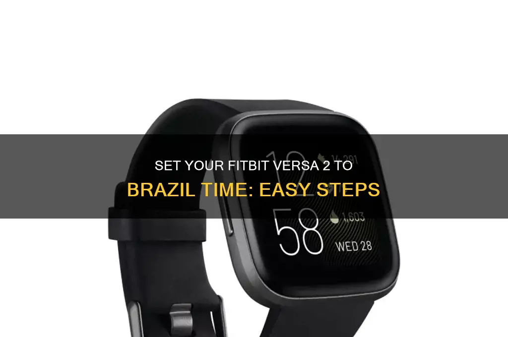 how to set fitbit 2 brazil time