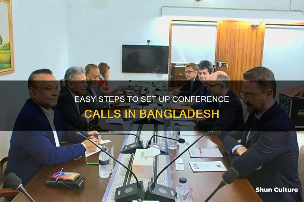 how to set up conference call in bangladesh