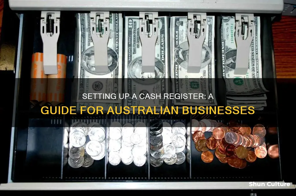 how to set up money in a cash register australia