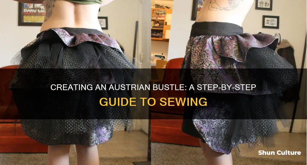 how to sew an austrian bustle