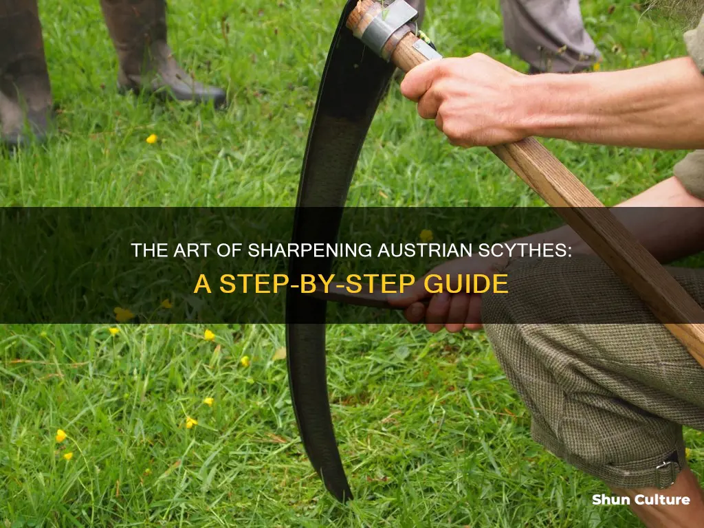 how to sharpen an austrian scythe