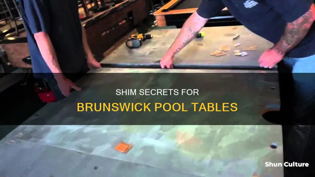 how to shim a brunswick pool table