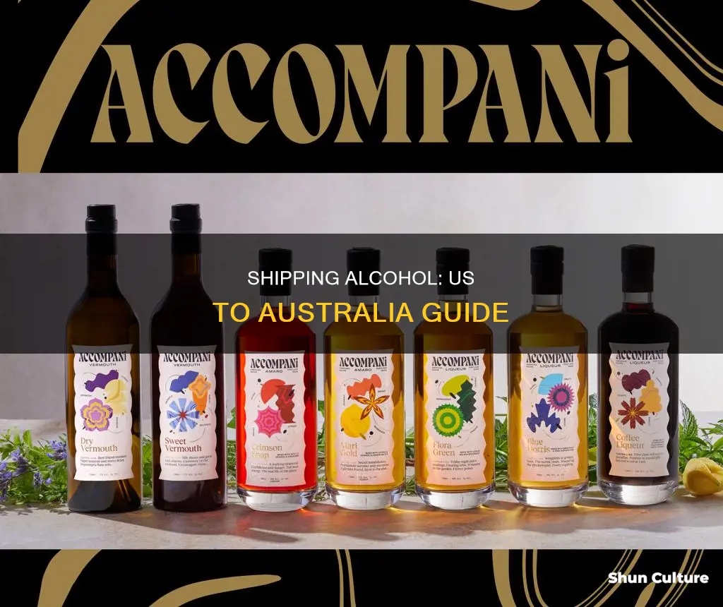 how to ship alcohol from the us to australia