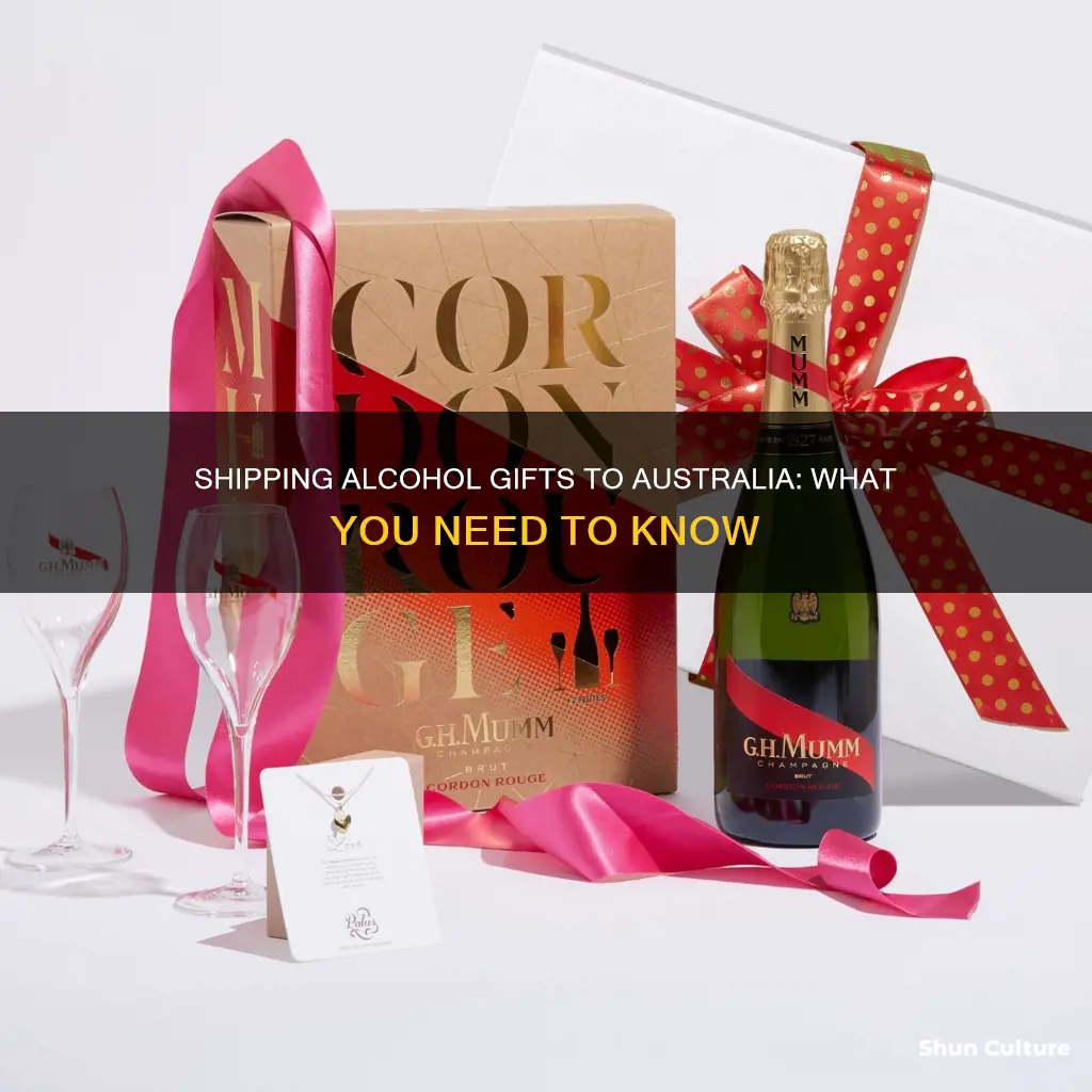 how to ship alcohol to australia for a gift