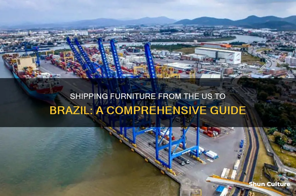 how to ship furniture from the us to brazil
