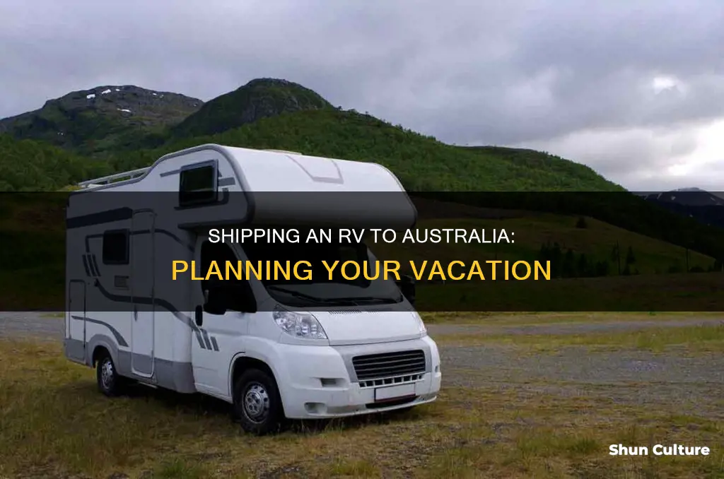 how to ship my rv to australia for vacation