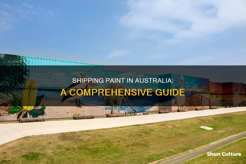 how to ship paint in australia