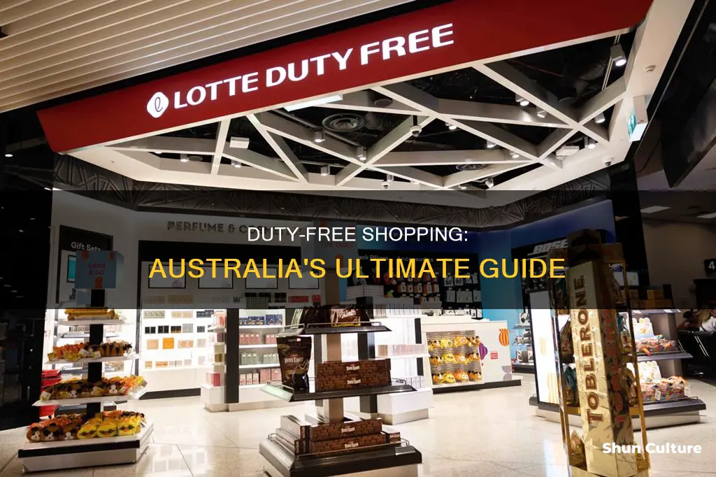 how to shop duty free australia