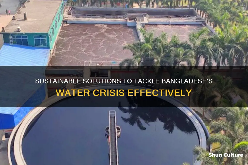 how to solve water crisis in bangladesh