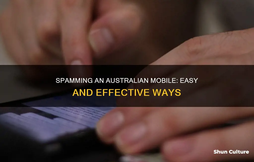 how to spam a mobile number australia